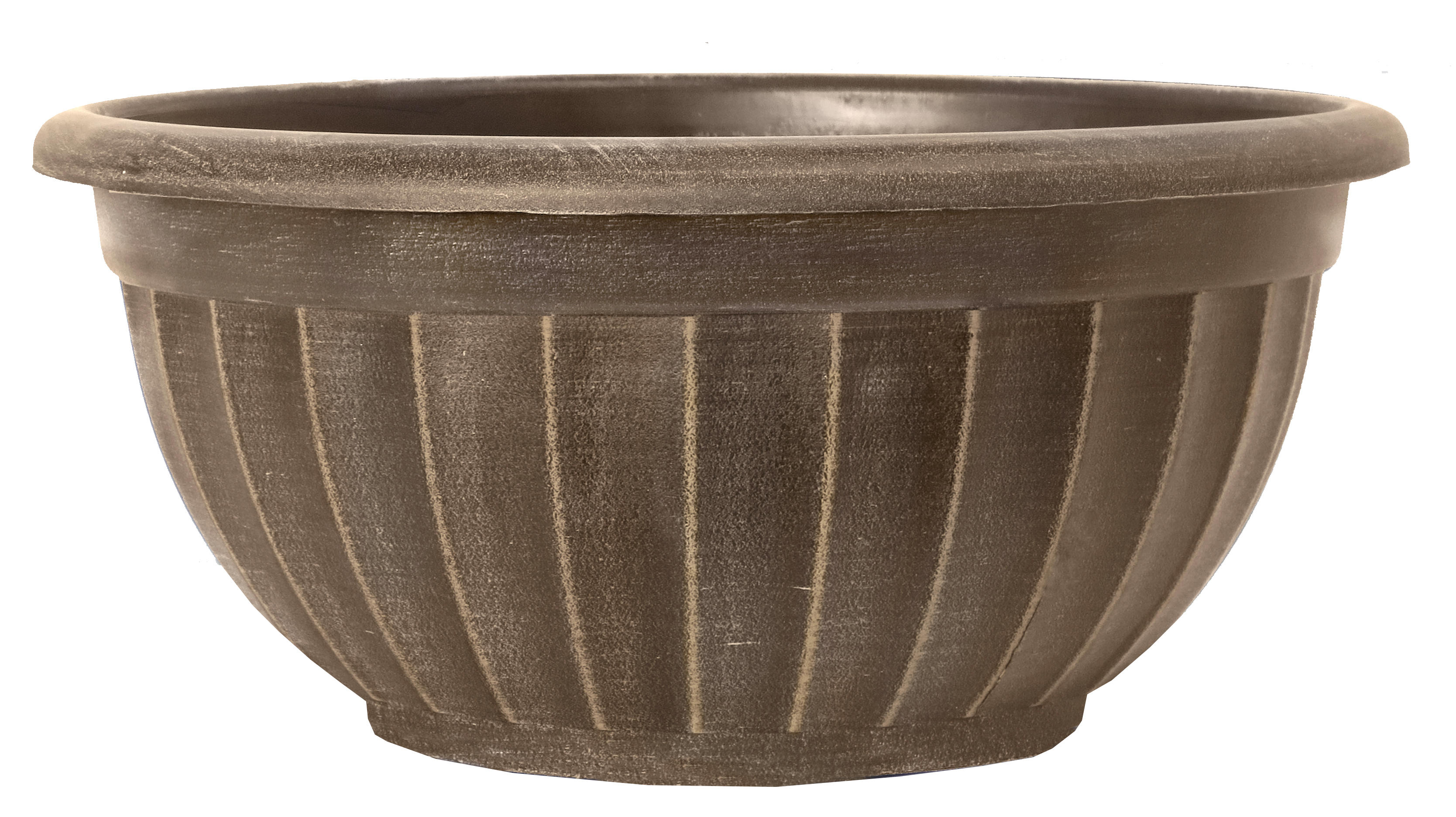 12 Inch Castella Bowl Coffee Cream - 75 per case - Decorative Planters